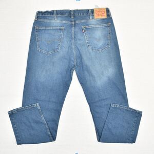 Levi's Men Jeans Cotton Blend Blue Size 40x32 Zip Solid 505 Regular Straight